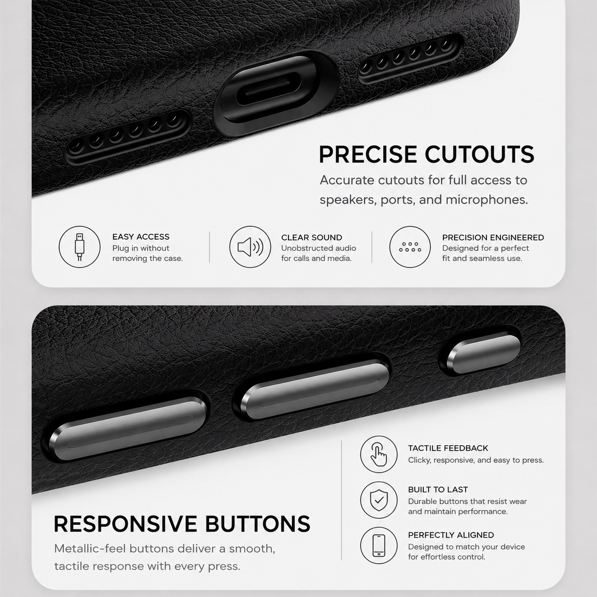 Premium iPhone Case Magnetic Leather Cover Metal Camera Protection Shockproof Anti Fingerprint Full Coverage MagSafe Wireless Charging Slim Protective