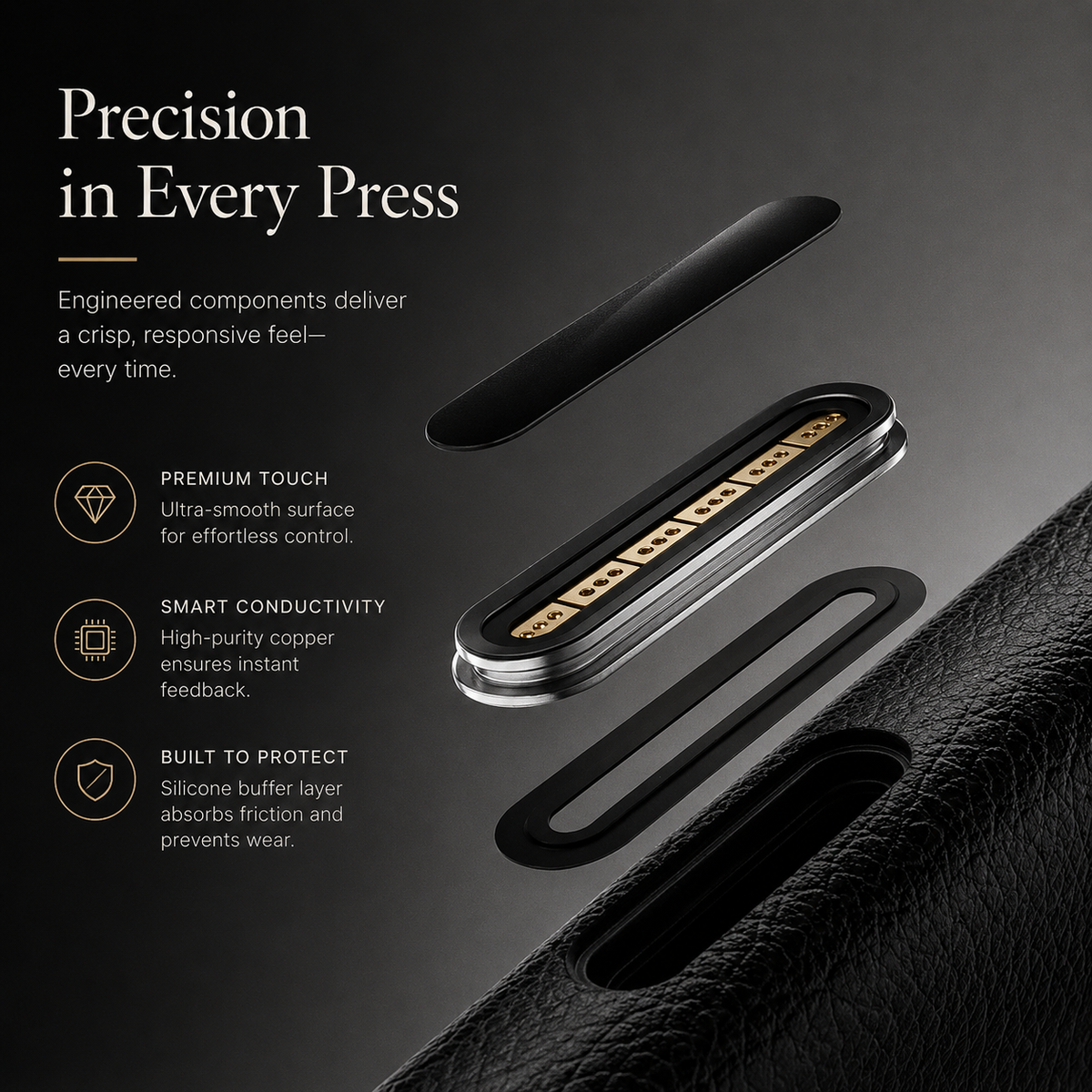 Premium iPhone Case Magnetic Leather Cover Metal Camera Protection Shockproof Anti Fingerprint Full Coverage MagSafe Wireless Charging Slim Protective