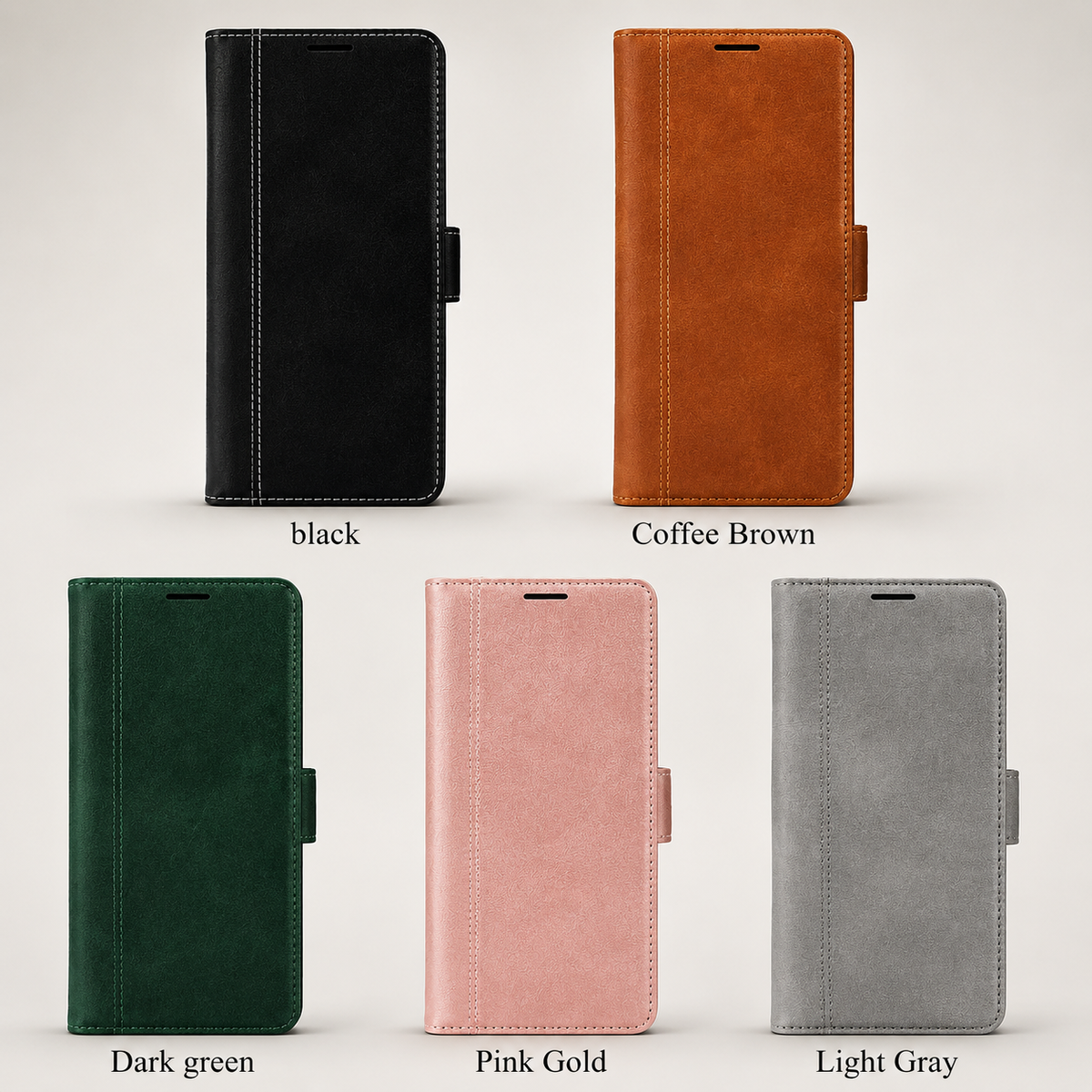 Premium iPhone Case Magnetic Leather Wallet MagSafe Compatible Flip Card Holder Dual Layer Shock Protection Matte Anti Scratch Non Slip Slim Fit Style