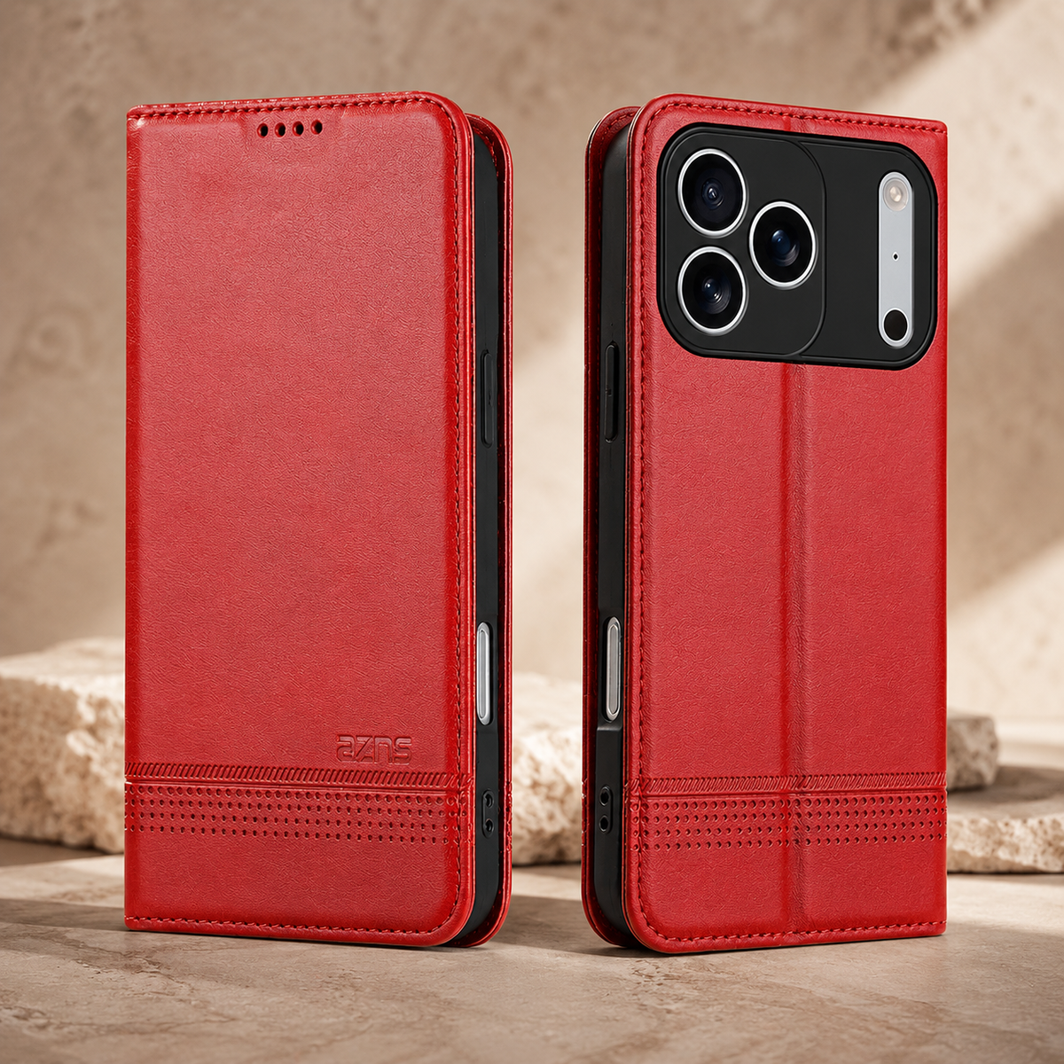 Premium iPhone Case Magnetic Leather Wallet Protective Cover Anti Scratch Dustproof Slim Card Storage Soft Touch Non Slip Full Coverage Folio Case