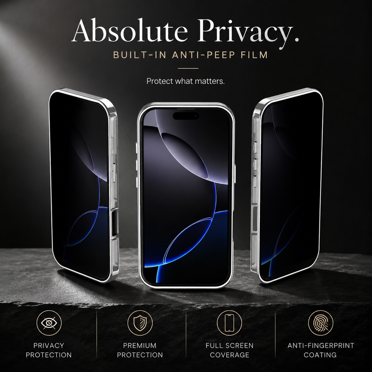 Premium iPhone Case Magnetic Metal Frame Glass Back Shockproof Full Coverage Protective Cover Anti Scratch Anti Fingerprint Non Slip Mirror Clear Tough Case