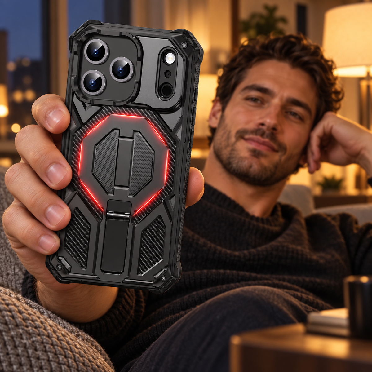 Premium iPhone Case Magnetic Military Grade Shockproof Heavy Shock Absorption Anti Drop Rugged Slim Durable Tough Full Protective Phone Cover Shell Case
