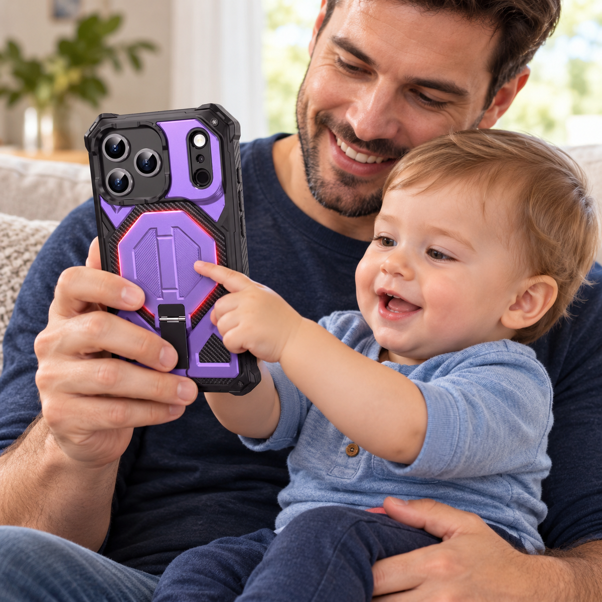 Premium iPhone Case Magnetic Military Grade Shockproof Heavy Shock Absorption Anti Drop Rugged Slim Durable Tough Full Protective Phone Cover Shell Case