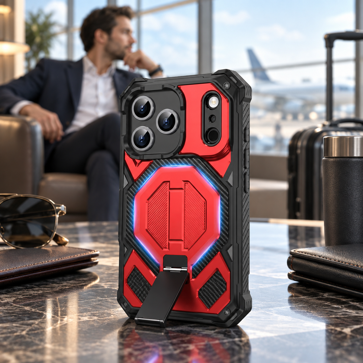 Premium iPhone Case Magnetic Military Grade Shockproof Heavy Shock Absorption Anti Drop Rugged Slim Durable Tough Full Protective Phone Cover Shell Case