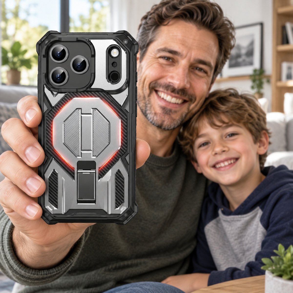 Premium iPhone Case Magnetic Military Grade Shockproof Heavy Shock Absorption Anti Drop Rugged Slim Durable Tough Full Protective Phone Cover Shell Case