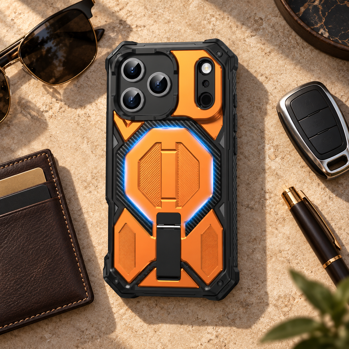 Premium iPhone Case Magnetic Military Grade Shockproof Heavy Shock Absorption Anti Drop Rugged Slim Durable Tough Full Protective Phone Cover Shell Case