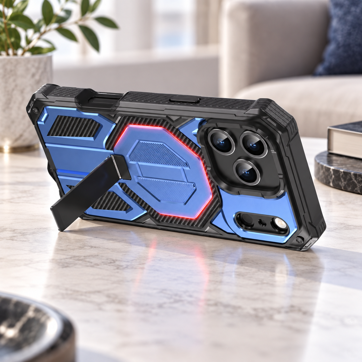 Premium iPhone Case Magnetic Military Grade Shockproof Heavy Shock Absorption Anti Drop Rugged Slim Durable Tough Full Protective Phone Cover Shell Case