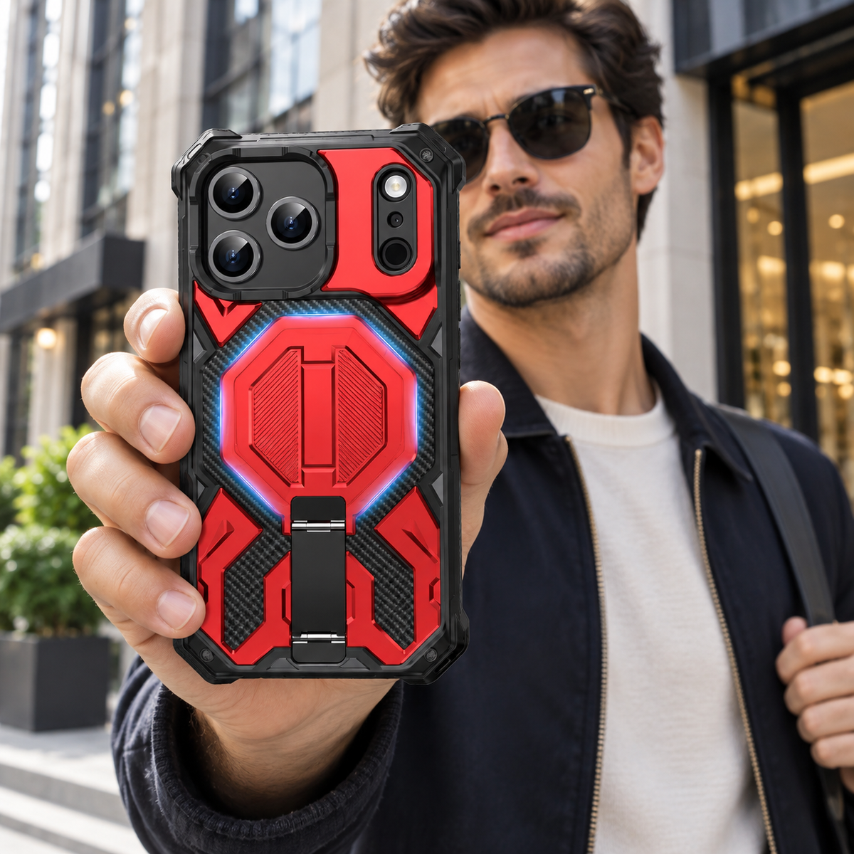 Premium iPhone Case Magnetic Military Grade Shockproof Heavy Shock Absorption Anti Drop Rugged Slim Durable Tough Full Protective Phone Cover Shell Case