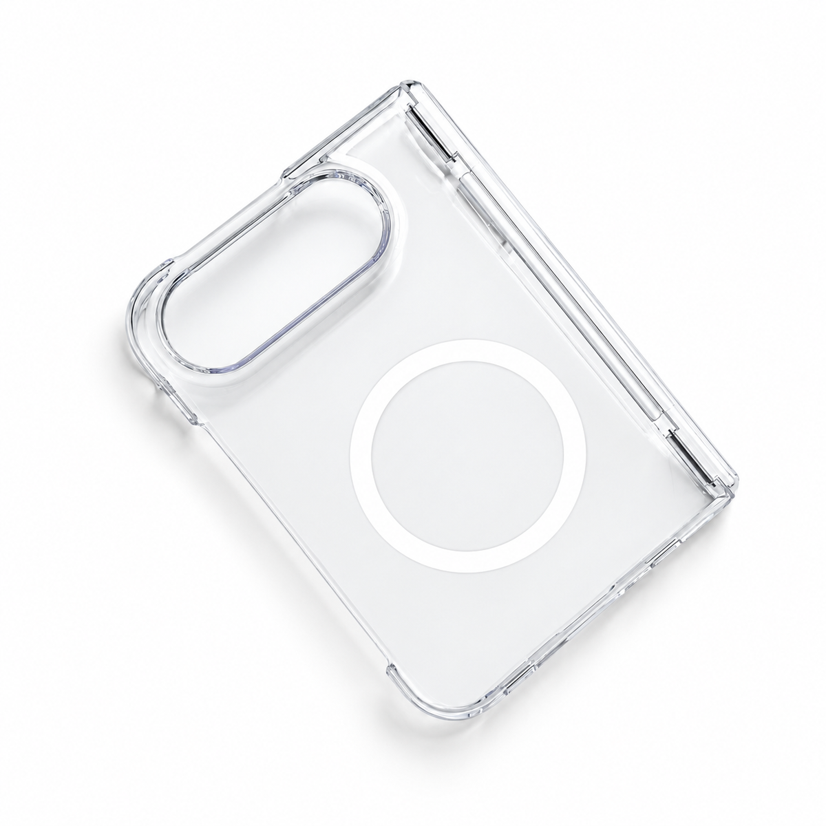 Premium iPhone Case Magnetic Minimalist High Transparency Skin Friendly Acrylic Shockproof Slim Clear Protective Anti Scratch Durable Phone Cover Case