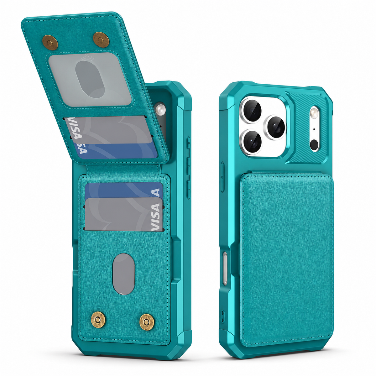 Premium iPhone Case Magnetic PU Leather Wallet Card Holder Flip Cover Shockproof Kickstand Anti Scratch Anti Fingerprint TPU Bumper Protective Case