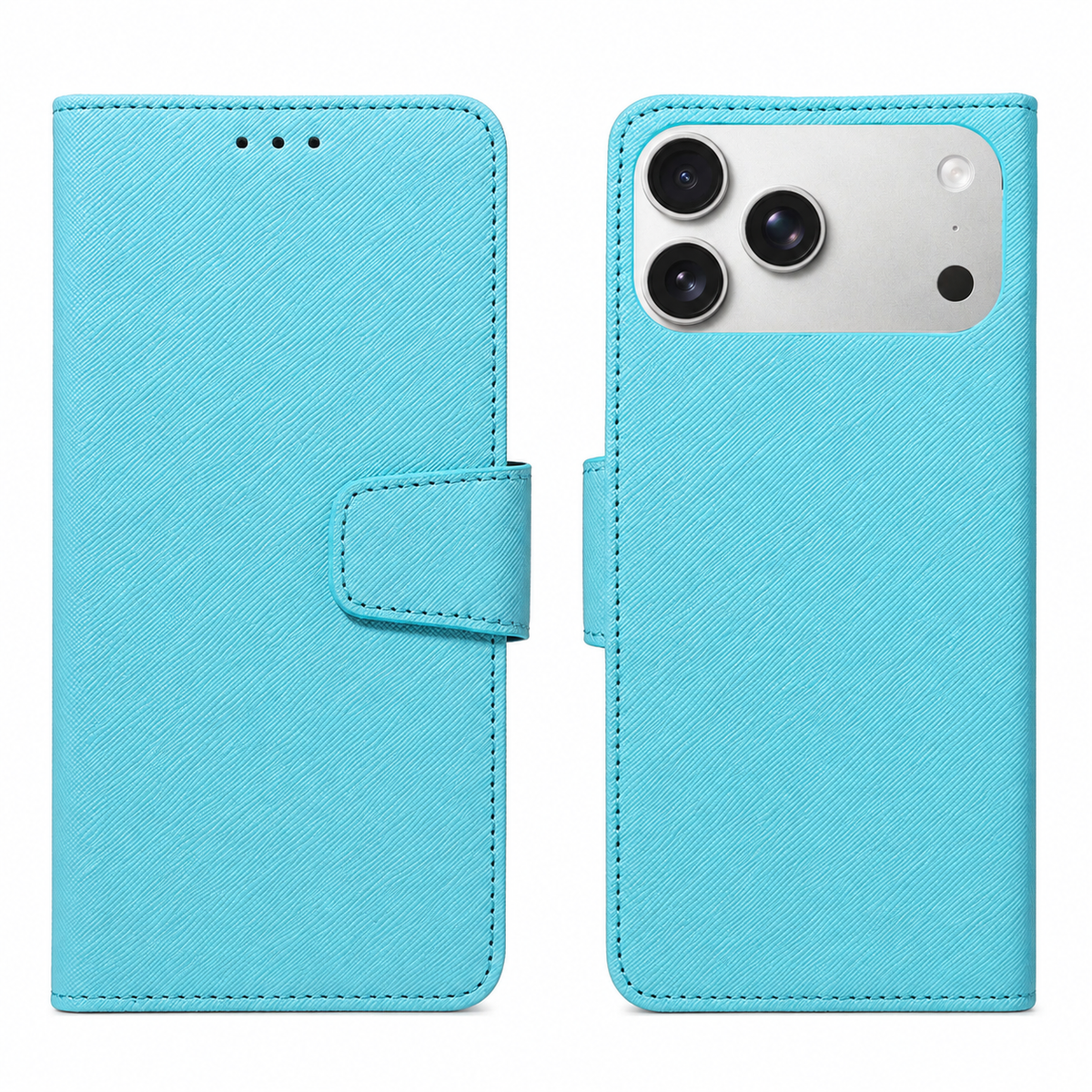 Premium iPhone Case Magnetic PU Leather Wallet Shockproof Protective Cover Anti Scratch Non Slip Slim Card Storage Soft Touch Full Coverage Fashion