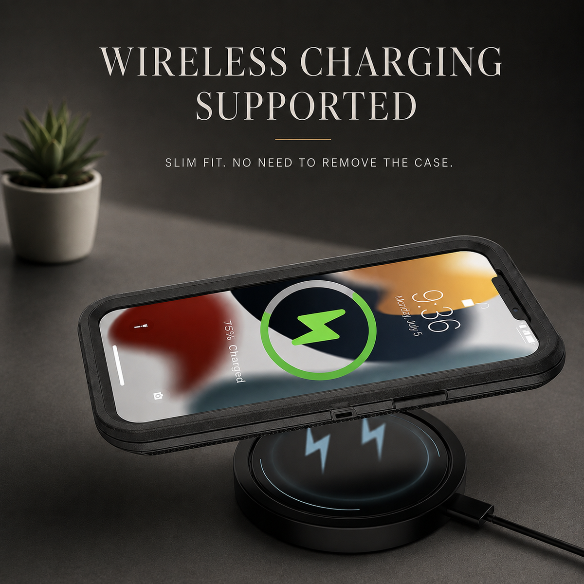 Premium iPhone Case Magnetic Protective Cover Rugged Defense Shockproof Armor Dual Layer Belt Clip Full Port Protection Anti Slip Grip Heavy Duty Case