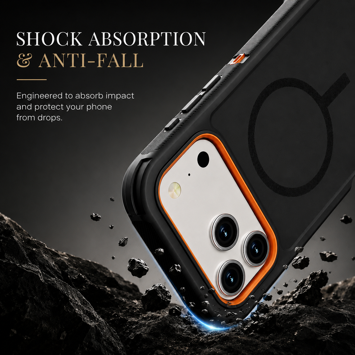 Premium iPhone Case Magnetic Protective Cover Rugged Defense Shockproof Armor Dual Layer Belt Clip Full Port Protection Anti Slip Grip Heavy Duty Case