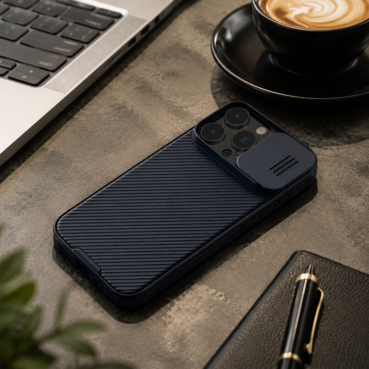 Premium iPhone Case Magnetic Shockproof Sliding Camera Cover PC TPU Dual Layer Anti Scratch Anti Slip Protective Casing Rugged Full Coverage Dustproof
