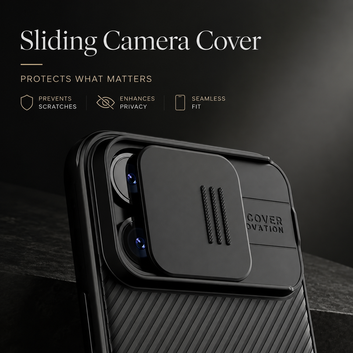 Premium iPhone Case Magnetic Shockproof Sliding Camera Cover PC TPU Dual Layer Anti Scratch Anti Slip Protective Casing Rugged Full Coverage Dustproof