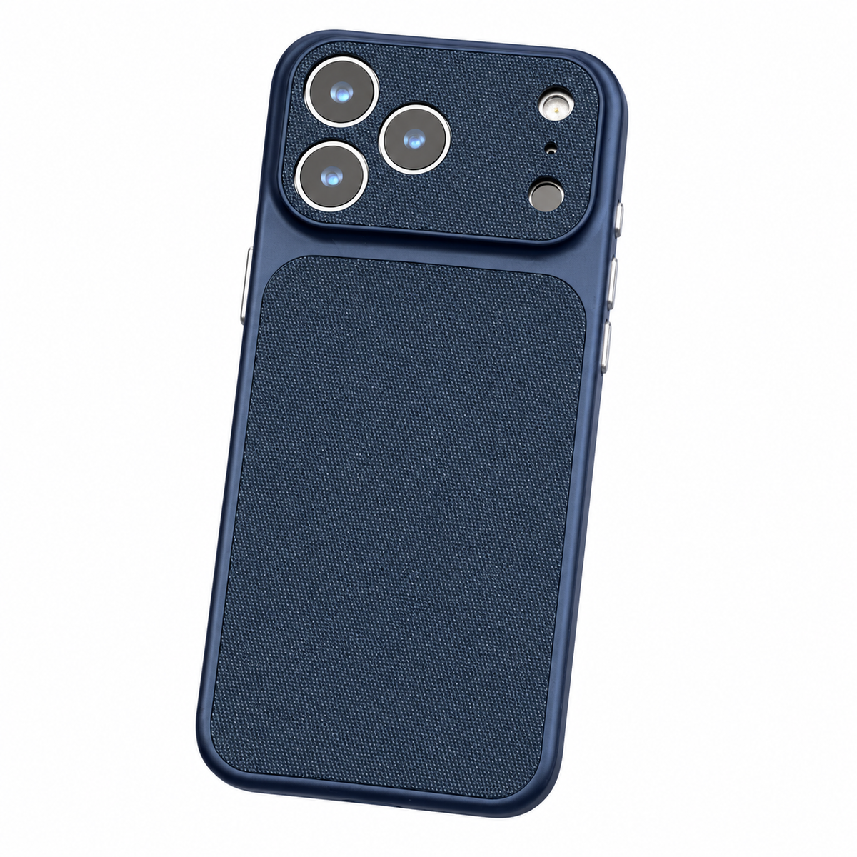 Premium iPhone Case Magnetic Woven Leather Textured Shockproof Protective Cover Hard PC Armor Anti Scratch Plating Slim Retro Non Slip Full Coverage