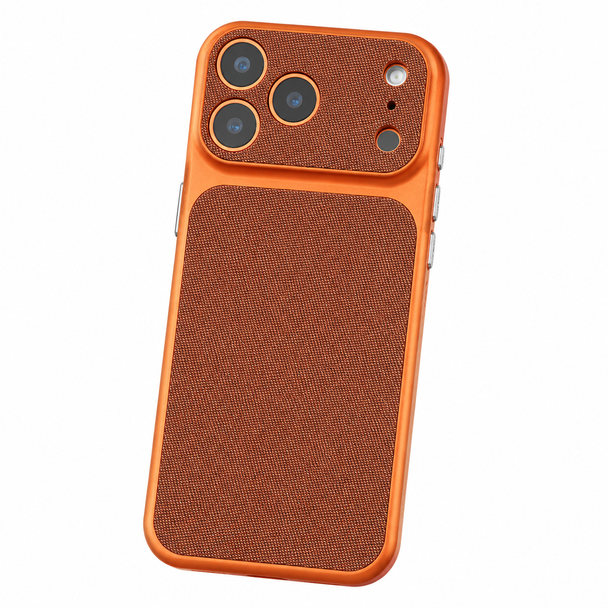Premium iPhone Case Magnetic Woven Leather Textured Shockproof Protective Cover Hard PC Armor Anti Scratch Plating Slim Retro Non Slip Full Coverage