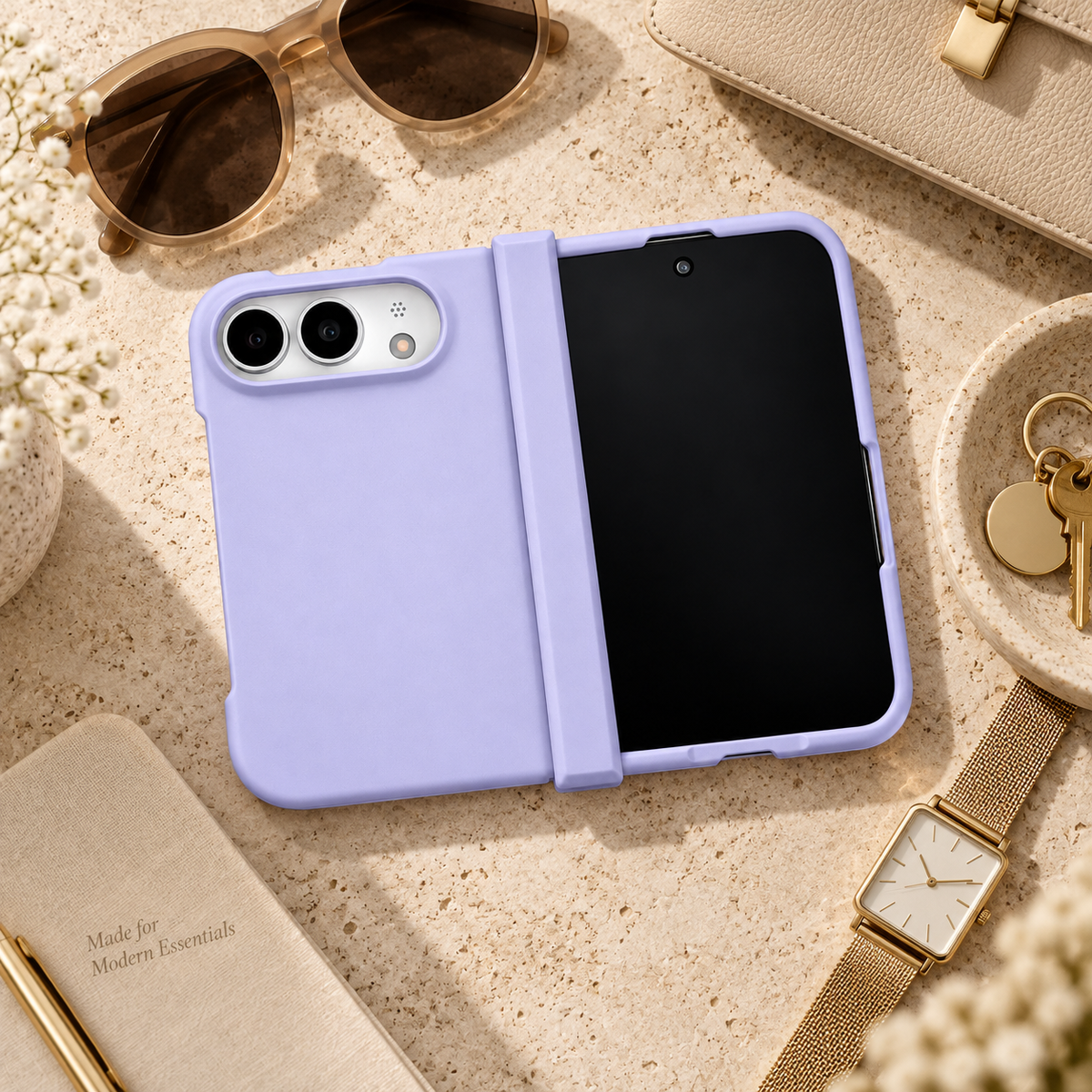 Premium iPhone Case Matte Candy Color Hard PC Silky Skin Feel Foldable Cover Shockproof Bumper Slim Non Slip Anti Scratch Durable Protective Phone Cover Case