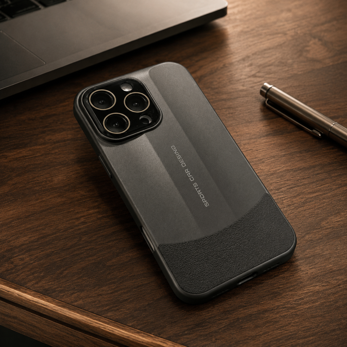 Premium iPhone Case Matte Leather Hard Shell Camera Lens Protection Anti Scratch Anti Fingerprint Non Slip Lightweight Dustproof Slim Protective Cover