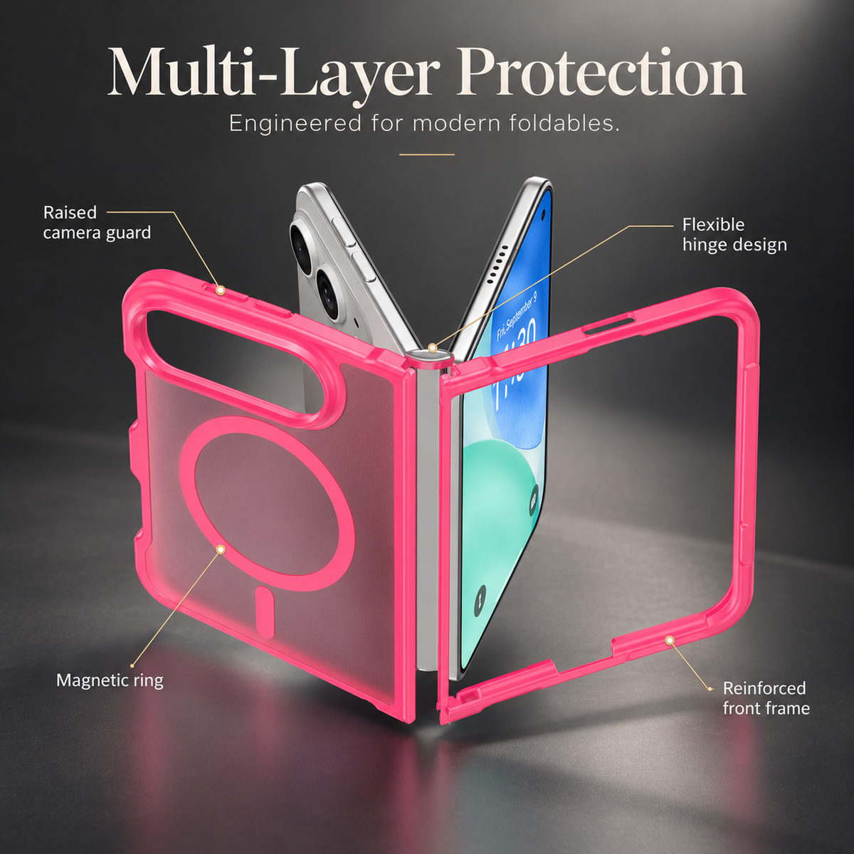 Premium iPhone Case Matte Translucent Skin Feel MagSafe Magnetic Ultra Thin Foldable Cover Wireless Charging Hard PC Slim Durable Protective Phone Cover Case