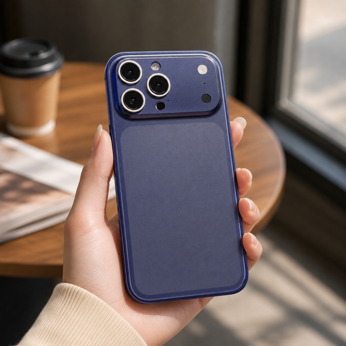 Premium iPhone Case Metal Alloy Frame Slim Matte Protective Cover Anti Scratch Anti Fingerprint Dustproof Non Slip Lightweight Half Wrapped Hard Back