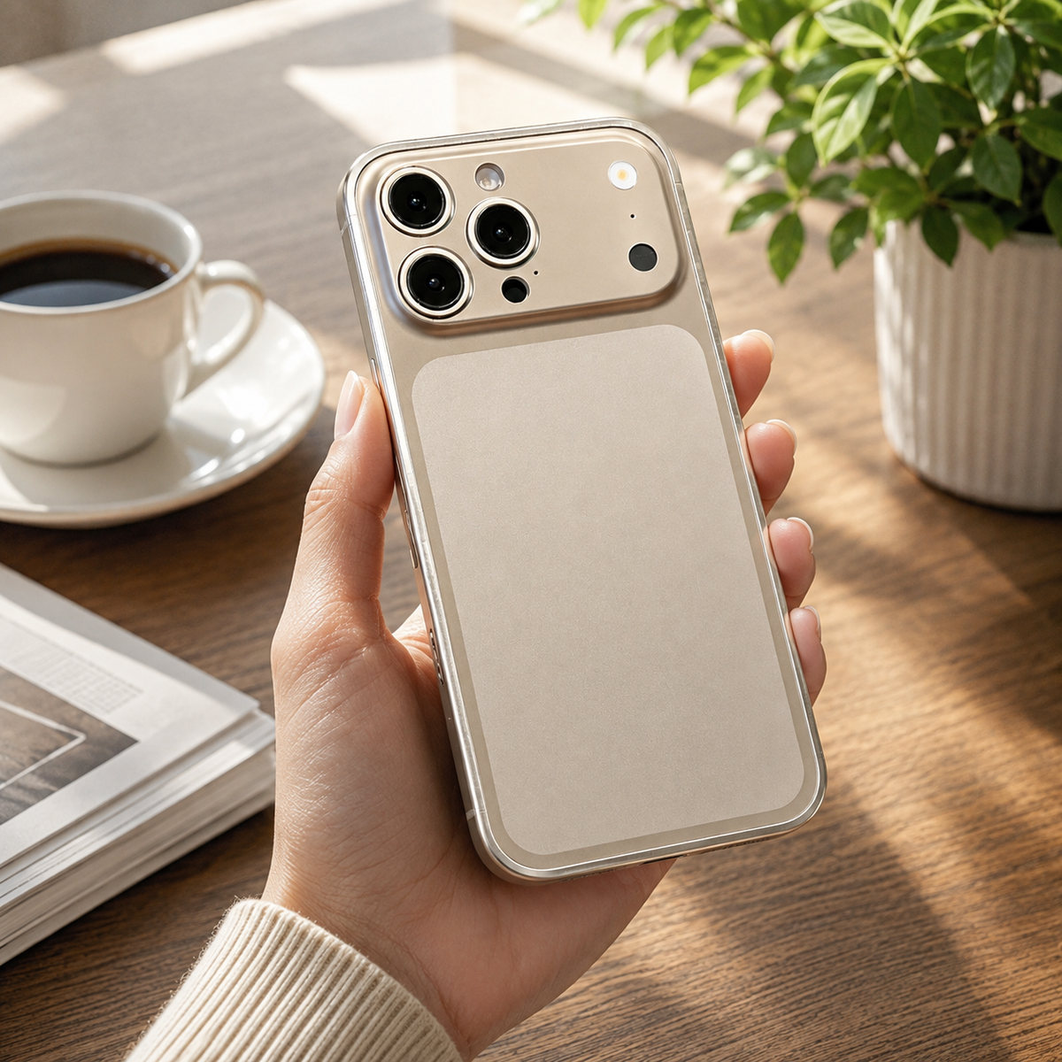Premium iPhone Case Metal Alloy Frame Slim Matte Protective Cover Anti Scratch Anti Fingerprint Dustproof Non Slip Lightweight Half Wrapped Hard Back