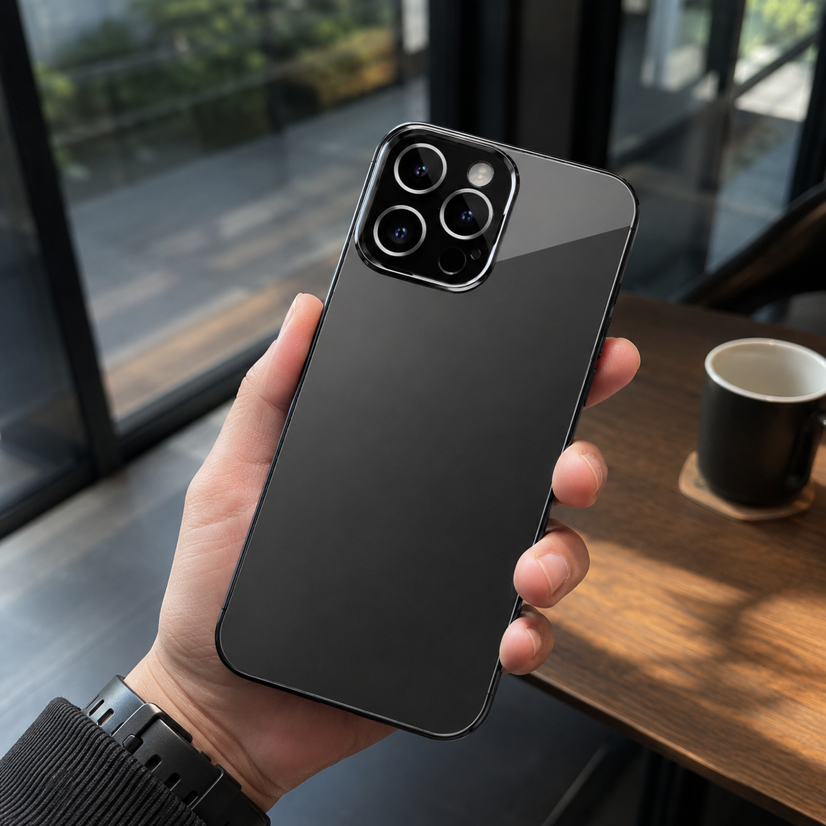 Premium iPhone Case Metal Camera Lens Protection Shockproof Dual Layer Protective Cover Soft Silicone Frame Anti Scratch Non Slip CD Laser 3D Design