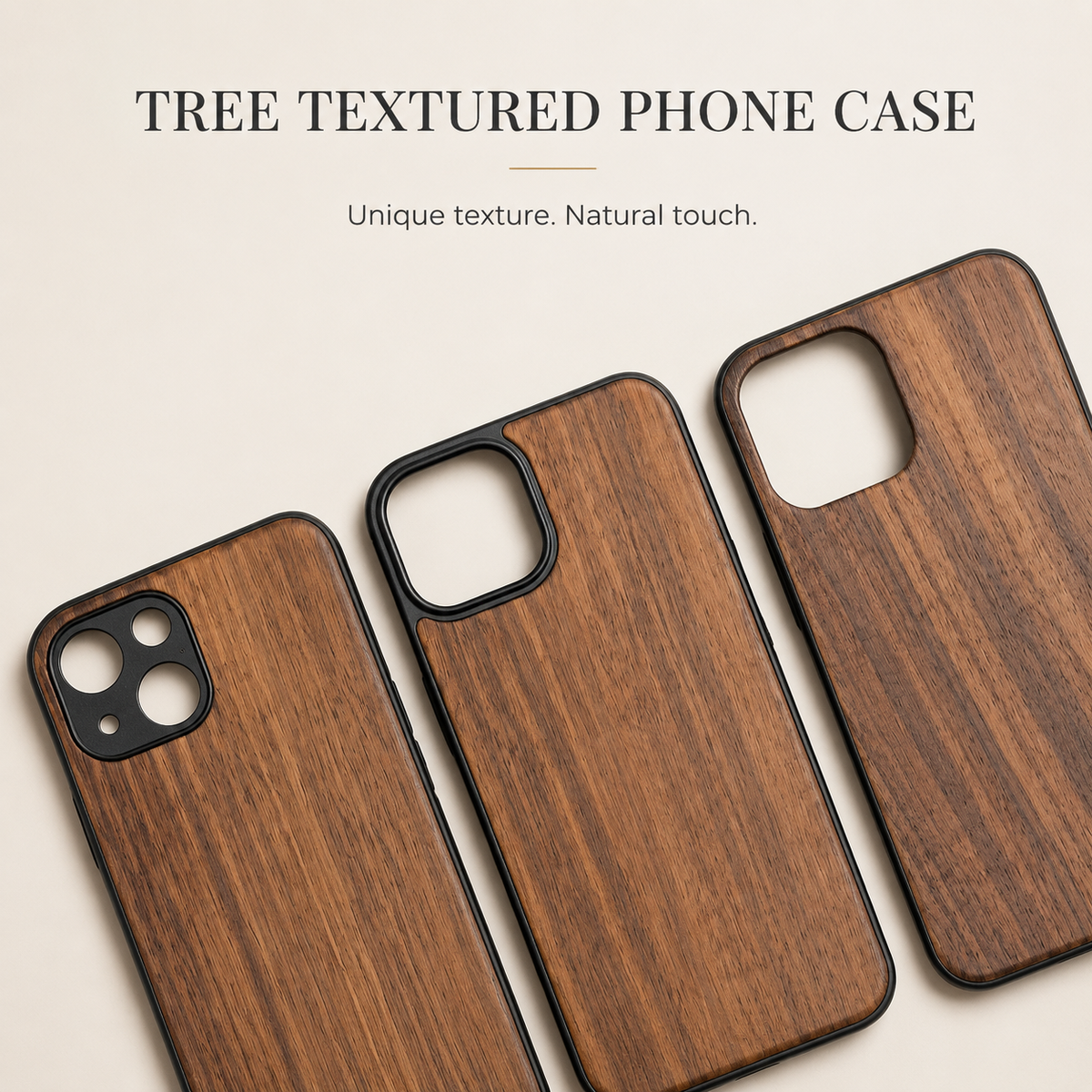 Premium iPhone Case Natural Walnut Wood Magnetic Protective Cover TPU PC Shockproof Anti Scratch Slim Full Coverage Non Slip Handmade Design