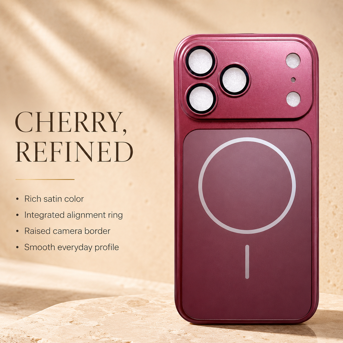 Premium iPhone Case New Metal Color MagSafe Magnetic Large Window Plating Hard PC Shockproof Anti Drop Slim Durable Protective Phone Cover Shell Case