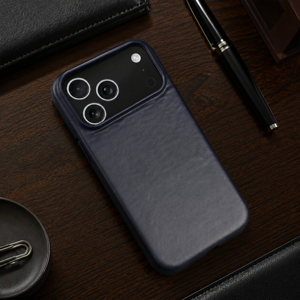 Premium iPhone Case Oil Wax Genuine Leather Luxury Vintage Slim Shockproof Anti Scratch Non Slip Durable Soft Touch Protective Hard Back Phone Cover Case