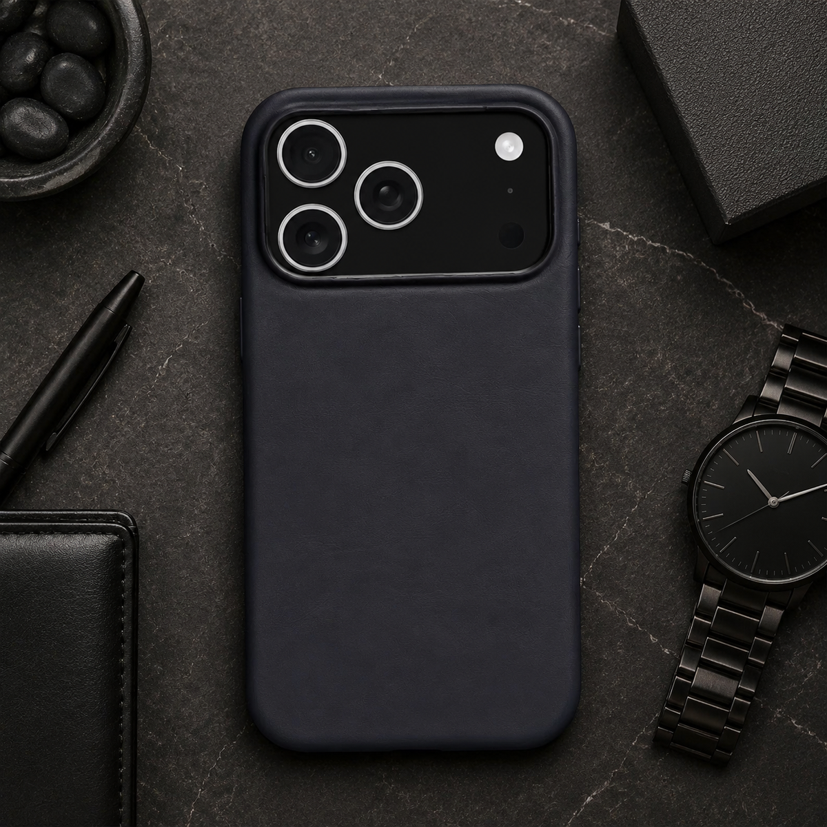 Premium iPhone Case Oil Wax Genuine Leather Luxury Vintage Slim Shockproof Anti Scratch Non Slip Durable Soft Touch Protective Hard Back Phone Cover Case