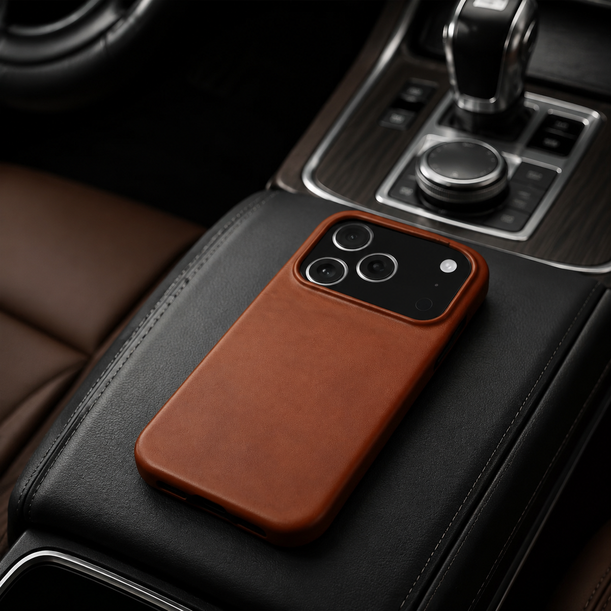 Premium iPhone Case Oil Wax Genuine Leather Luxury Vintage Slim Shockproof Anti Scratch Non Slip Durable Soft Touch Protective Hard Back Phone Cover Case