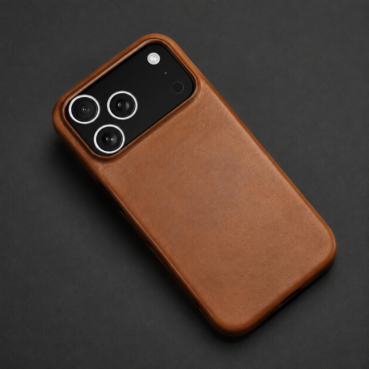 Premium iPhone Case Oil Wax Genuine Leather Luxury Vintage Slim Shockproof Anti Scratch Non Slip Durable Soft Touch Protective Hard Back Phone Cover Case