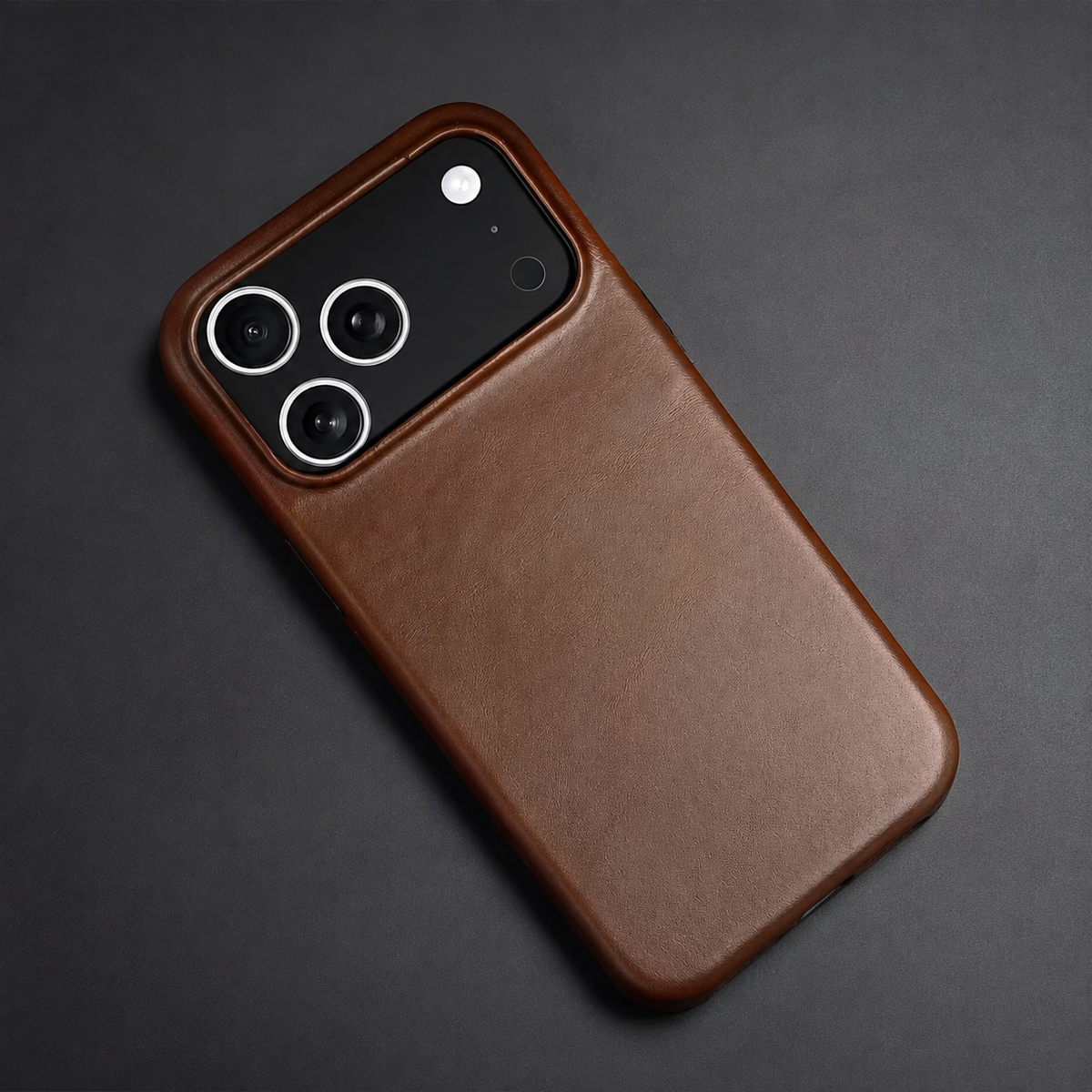 Premium iPhone Case Oil Wax Genuine Leather Luxury Vintage Slim Shockproof Anti Scratch Non Slip Durable Soft Touch Protective Hard Back Phone Cover Case
