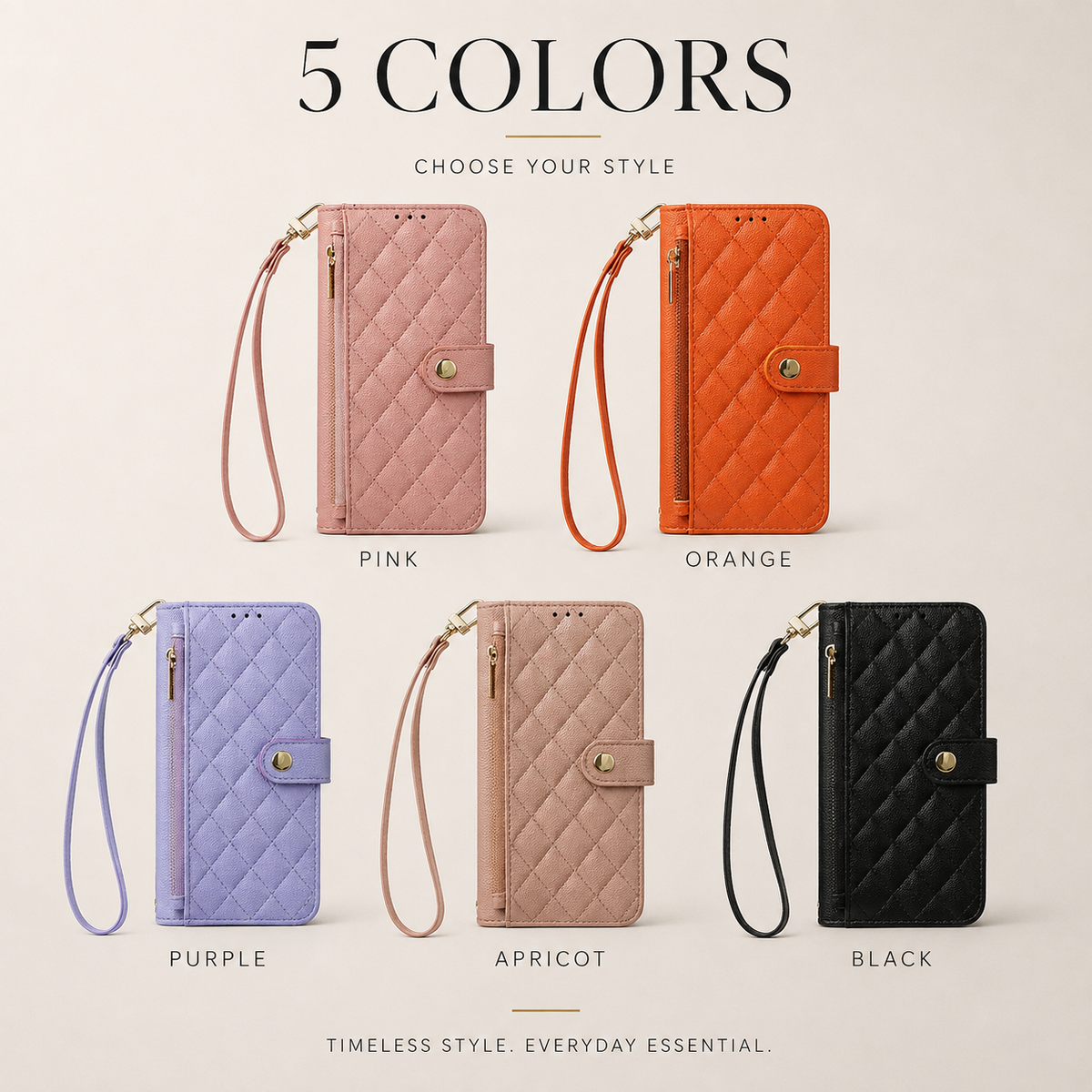 Premium iPhone Case PU Leather Crossbody Wallet Card Holder Lanyard Strap Anti Scratch Non Slip Protective Cover Slim Portable Everyday Carry & Design