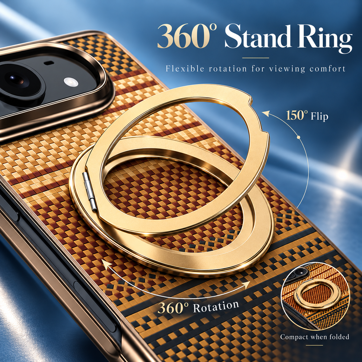 Premium iPhone Case Retro Leather Pattern Metal Magnetic Folding Bracket Tempered Film Shockproof Slim Durable Non Slip Protective Luxury Phone Cover Case
