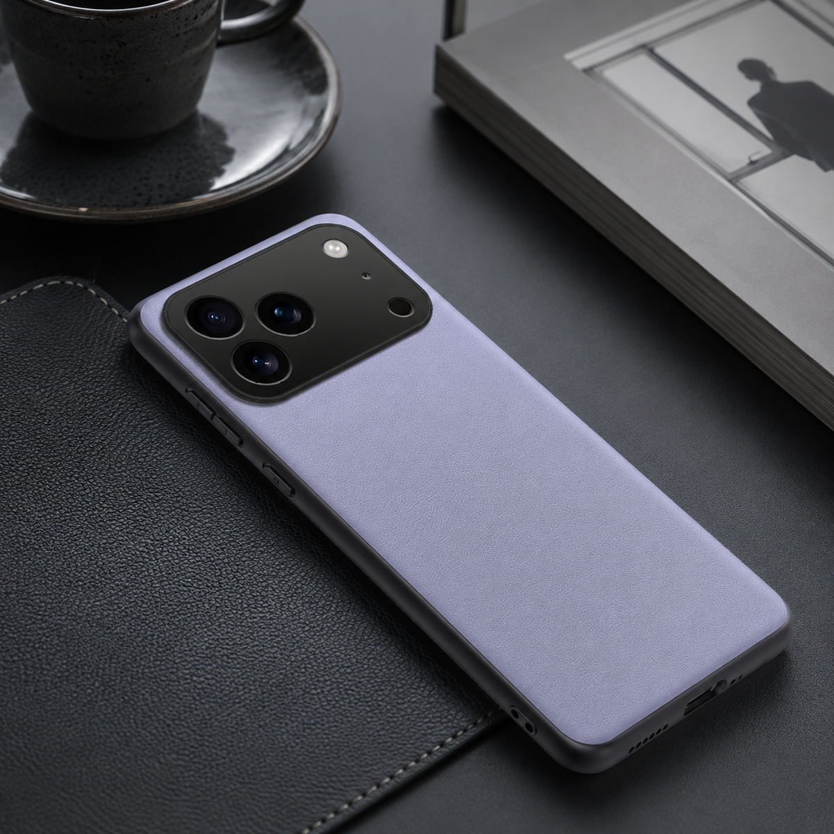Premium iPhone Case Shockproof PC TPU Protective Cover Silicone Bumper Full Coverage Dustproof Slim Non Slip Soft Edge Anti Scratch Plain Design