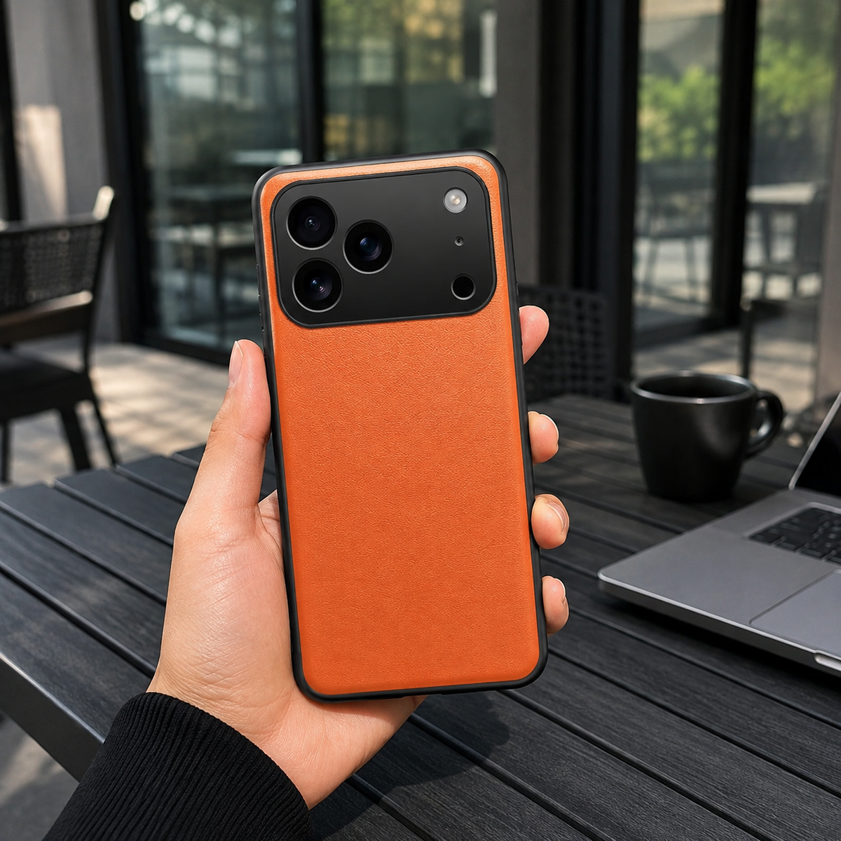Premium iPhone Case Shockproof PC TPU Protective Cover Silicone Bumper Full Coverage Dustproof Slim Non Slip Soft Edge Anti Scratch Plain Design