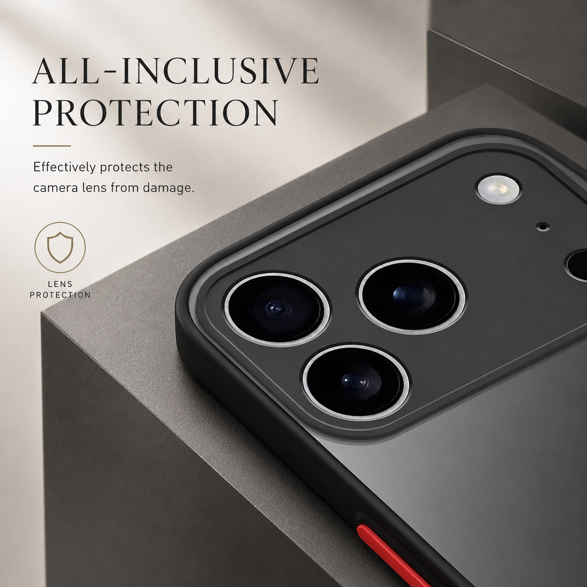 Premium iPhone Case Shockproof Translucent Armor Protective Cover Matte PC TPU Bumper Anti Fingerprint Anti Scratch Slim Lightweight Rugged Design