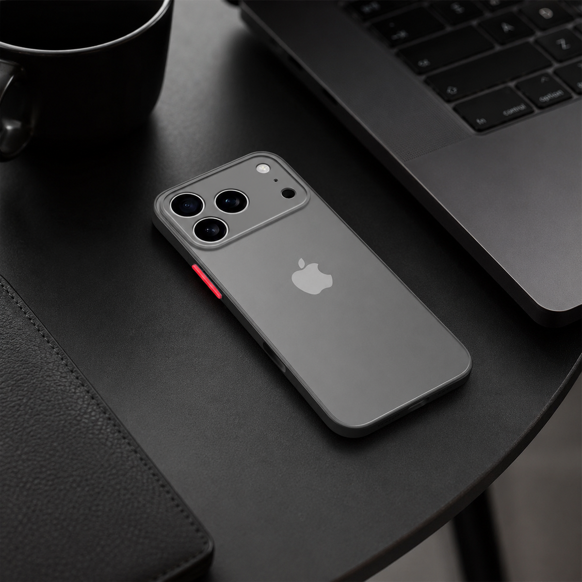Premium iPhone Case Shockproof Translucent Armor Protective Cover Matte PC TPU Bumper Anti Fingerprint Anti Scratch Slim Lightweight Rugged Design