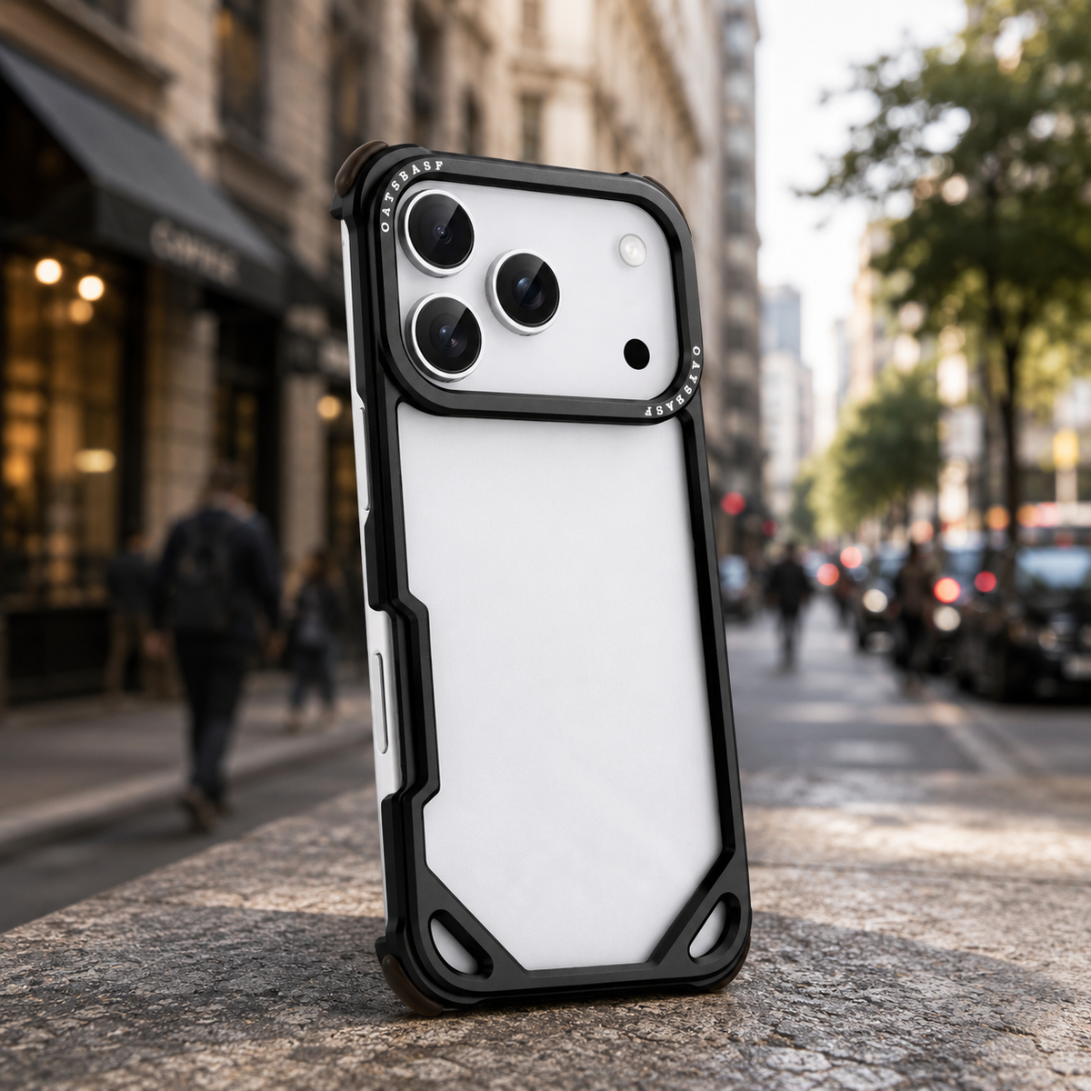 Premium iPhone Case Slim Aluminum Alloy Frameless Shockproof Cover Minimalist Wireless Charging Compatible Edge Protection Lightweight Slim Case Build