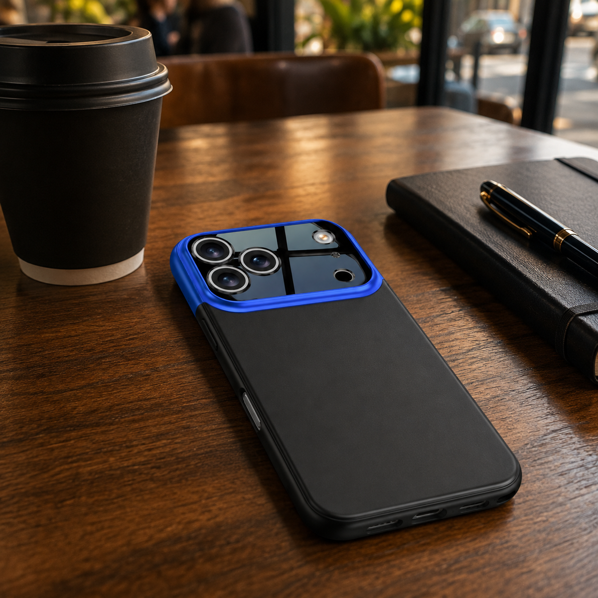 Premium iPhone Case Slim Hard Protective Cover Camera Lens Protection Anti Scratch Anti Fingerprint Non Slip Two Tone Spliced Half Wrapped Shell