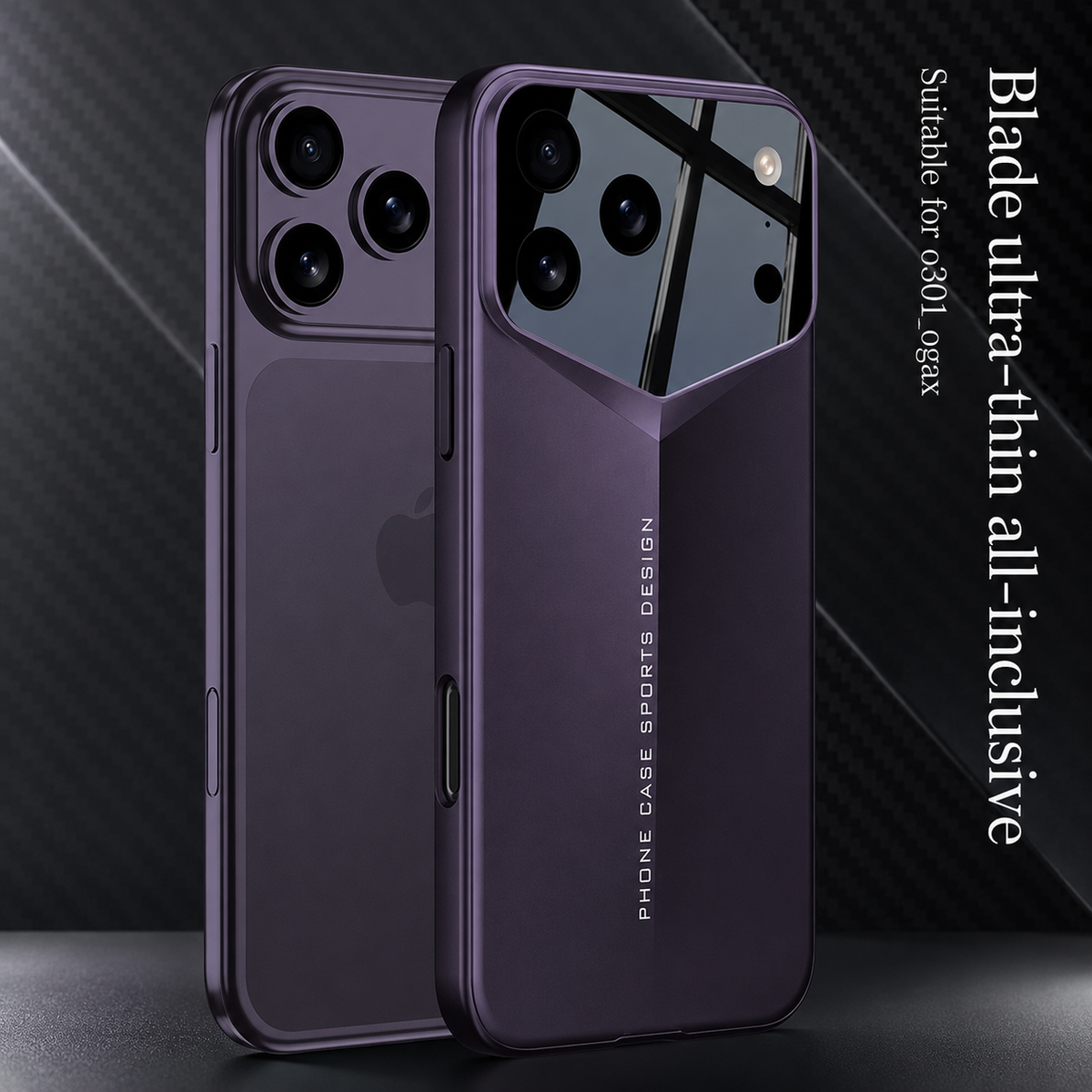 Premium iPhone Case Slim Matte Hard PC Full Coverage Camera Lens Protection Shockproof Anti Fingerprint Lightweight Scratch Resistant Wireless Charging