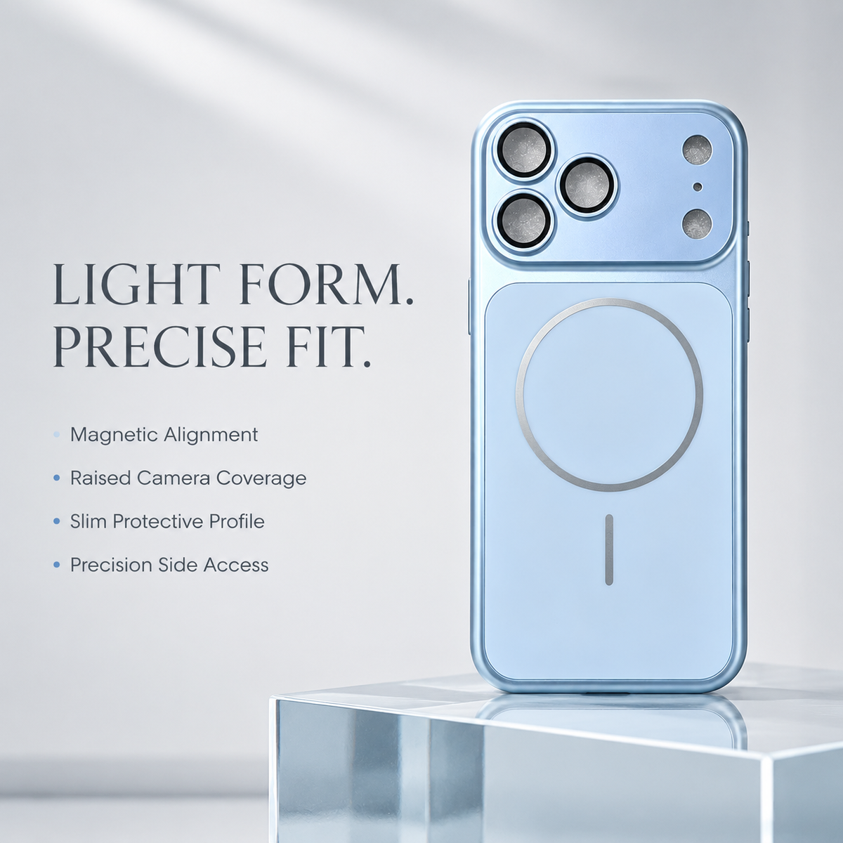 Premium iPhone Case Slim Metallic Color MagSafe Magnetic Shockproof Hard Cover Anti Scratch Non Slip Durable Lightweight Full Protective Phone Cover Case