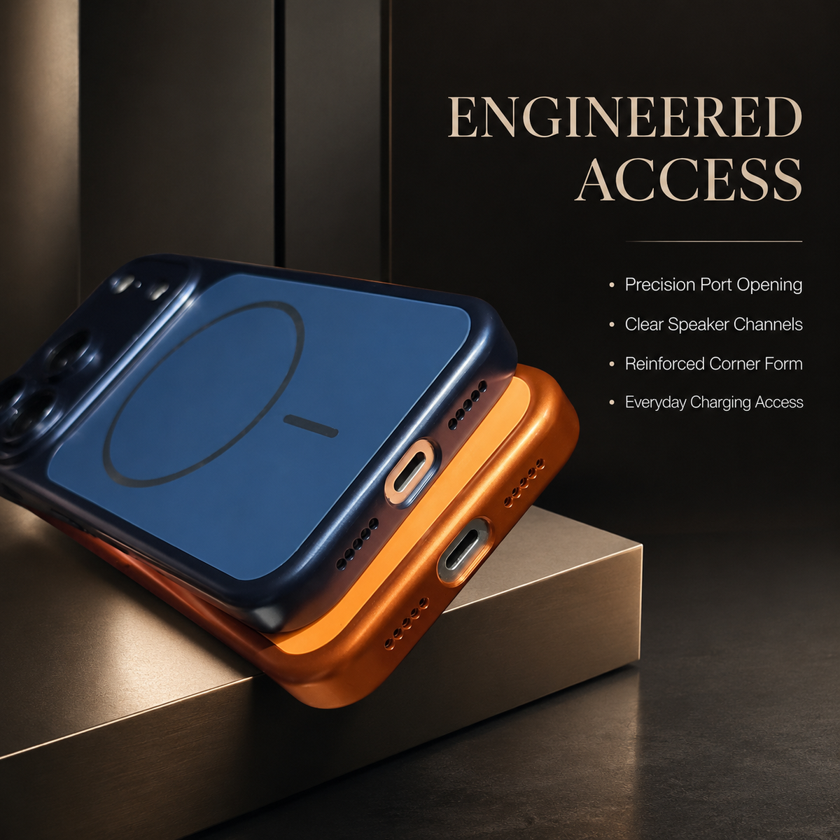 Premium iPhone Case Slim Metallic Color MagSafe Magnetic Shockproof Hard Cover Anti Scratch Non Slip Durable Lightweight Full Protective Phone Cover Case
