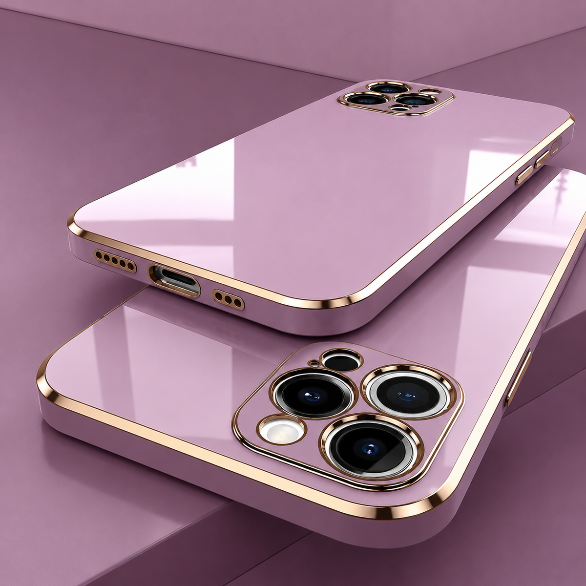 Premium iPhone Case Soft Silicone MagSafe Compatible Plated Edges Solid Color Slim Shockproof Anti Scratch Lightweight Non Slip Matte Protective Cover