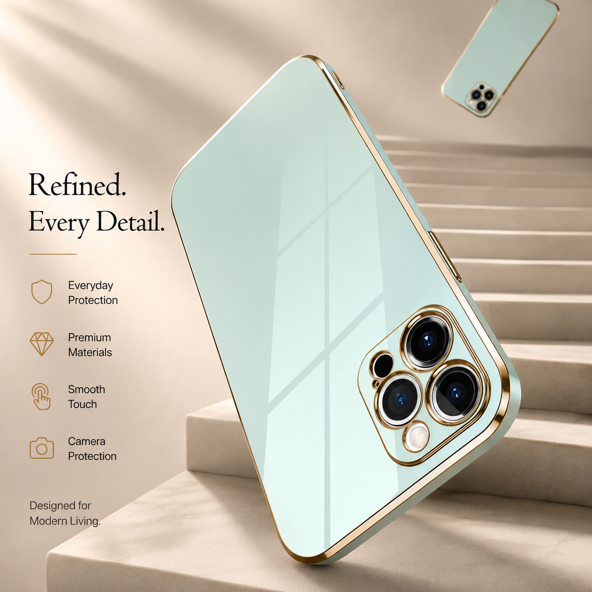 Premium iPhone Case Soft Silicone Plated Edges Solid Color Slim Half Wrapped Anti Fingerprint Scratch Resistant Dustproof Protective Cover