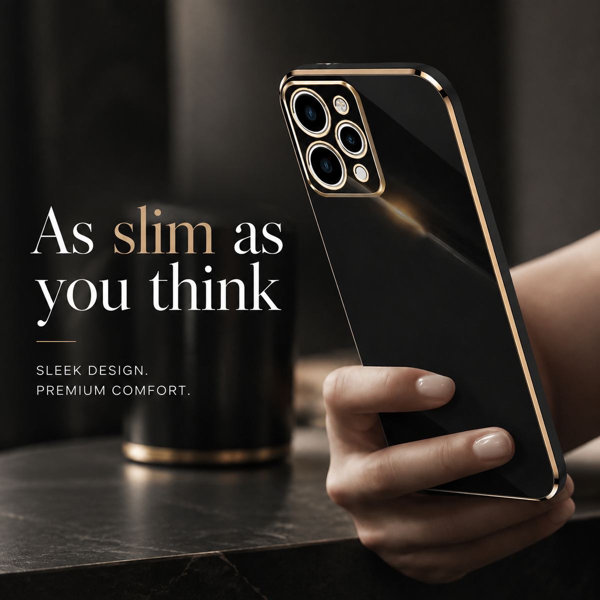Premium iPhone Case Soft Silicone Plated Edges Solid Color Slim Half Wrapped Anti Fingerprint Scratch Resistant Dustproof Protective Cover
