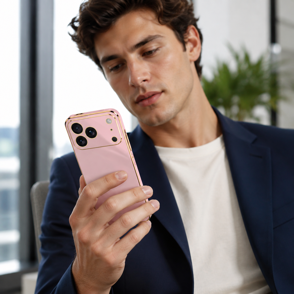 Premium iPhone Case Soft Silicone Plating Shockproof Protective Bumper Anti Scratch Anti Fingerprint Dustproof Lightweight Slim Liquid Silicone Cover