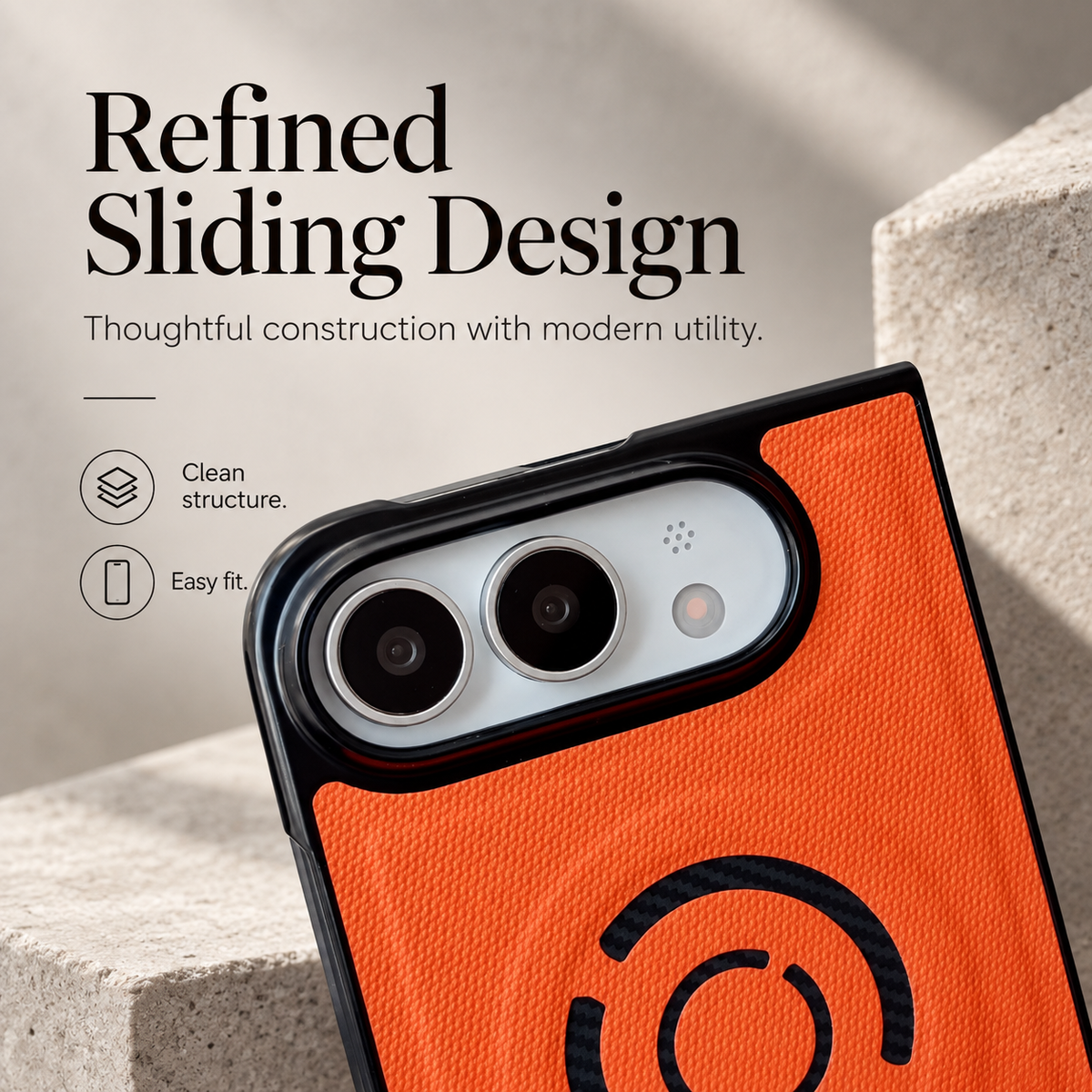 Premium iPhone Case Solid Color Hard PC Artificial Leather MagSafe Magnetic Wireless Charging Foldable Cover Shockproof Bumper Slim Durable Phone Cover Case